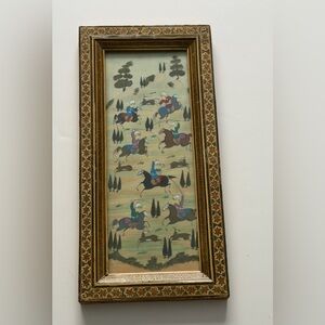 Framed Vintage Persian Art Wall Decor